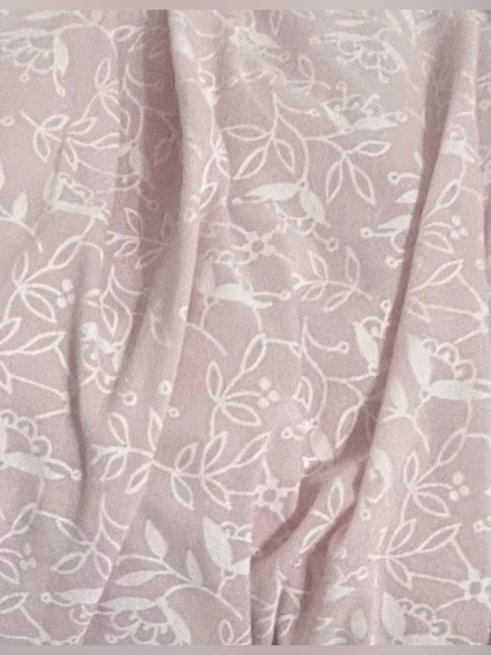 Eileen West Sleeveless Pink Floral , Lace Trim Nightgown XLarge 100% Cotton
